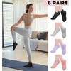 YSense 6 Pairs Pilates Socks with Grips for Women Non