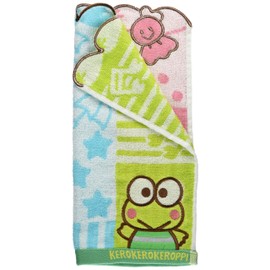 Marushin 3005050400 Sanrio Kerokeroppi Hand Towel, 13.4 x 14.2 inches (34 x 36 cm), Chambre Keloppi, 100% Cotton
