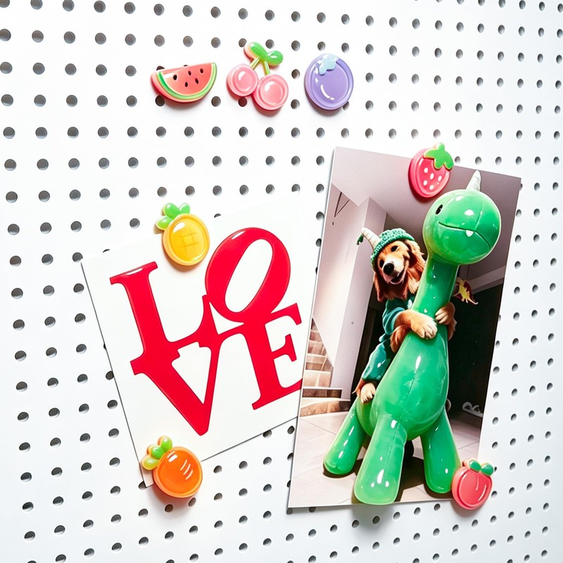 28 Pack Fruit Fridge Magnets, Cute Fridge Magnet, Strong Decoration