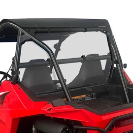 MDPROMCP RZR 200 Rear Windshield Compatible with 2022+ Polaris RZR 200 Clean Window PC All-Weather Protection Fit for Most Hard Soft Roof