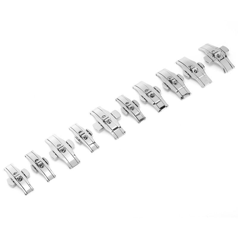 10pcs Watch Clap Buckle Folding Watch Strap Clasp Buckle Watch