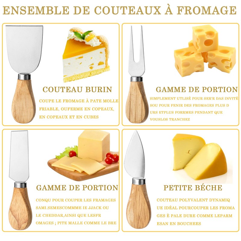 SmileBear Cheese Slicer Cutter Stainless Steel Cheese Cutter Board with