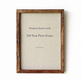 Photo Frame, Wooden, Teak Wood, Stylish, A4, Wall Hanging, Simple, Natural, Wood Frame, Teak Aged Wood Photo Frame, Natural A4
