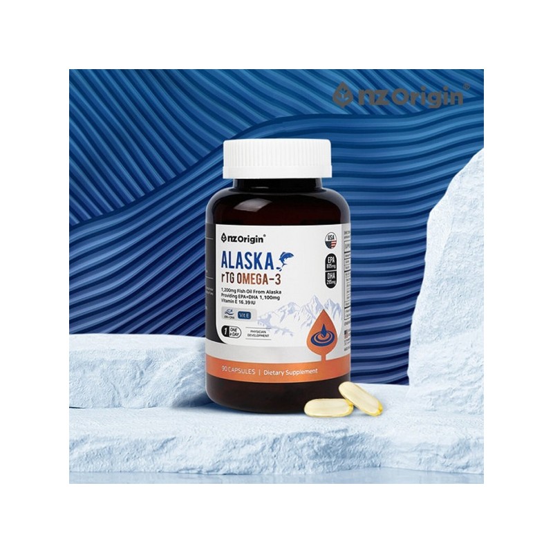 3 bottles of USA Alaska rTG Omega 3 1100 Vitamin