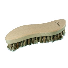 4 gws S-Shape Scrubbing Brushes, 21 cm, Made of Beech Wood with Union Fibre, Robust Heat Resistant Brush for Household and Workshop