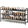 INGIORDAR Shoe Rack 3 Tier Long Storage Organizer Wide Metal
