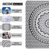 raajsee Indian Cotton Mandala Throw, Ombre Boho Elephant Psychedelic Room