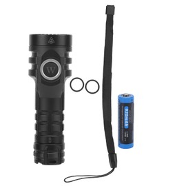 Rechargeable Flashlights Long Illuminating Distance 5 Level Adjustable DualSwitch USB Charging LED Flashlight