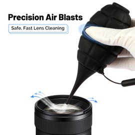 Kamera-Reinigungsset – 2X Verbesserter Kamera-Sensor-Bläser mit weicher Spitze – Druckluftreiniger mit Silikonband für DSLR, LCD-Bildschirme, CCD/CMOS-Filter, spiegellose Kamerasensoren