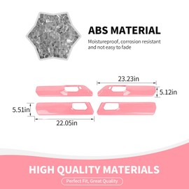 RAZPOY Inner Door Handle Panel Cover Trim Compatible with 2021-2023 Ford Bronco Interior Accessories 4-Door, Pink