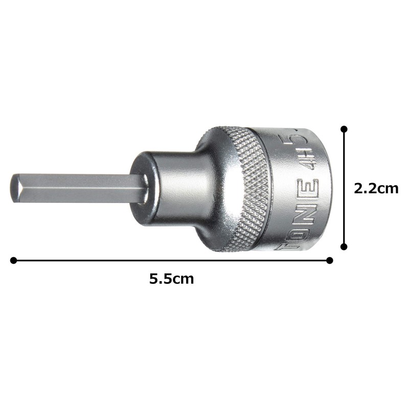 Tone Hexagon Socket HP4H-05 Drive Angle 1/2 inch (12.7 mm)