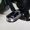 Xitomer Stainless + Rubber Motorbike Bike Foot Pegs, Fit for
