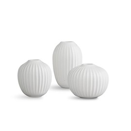 KAHLER ke-ra- hanma-suhoi Base miniature Set of 3 White 16145