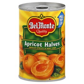 Unpeeled Apricot Halves in Heavy Syrup 15.25 oz cans (Pack of 6)