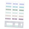 Operitacx School Supplies Lined for Notes Self-stick Memo Pads Plastic