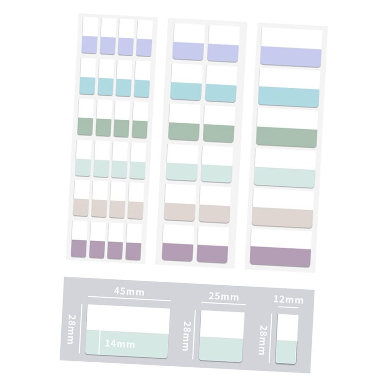 Operitacx School Supplies Lined for Notes Self-stick Memo Pads Plastic