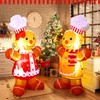 Ceenna 2 Pcs 8 FT Gingerbread Inflatables Christmas Decorations Blow