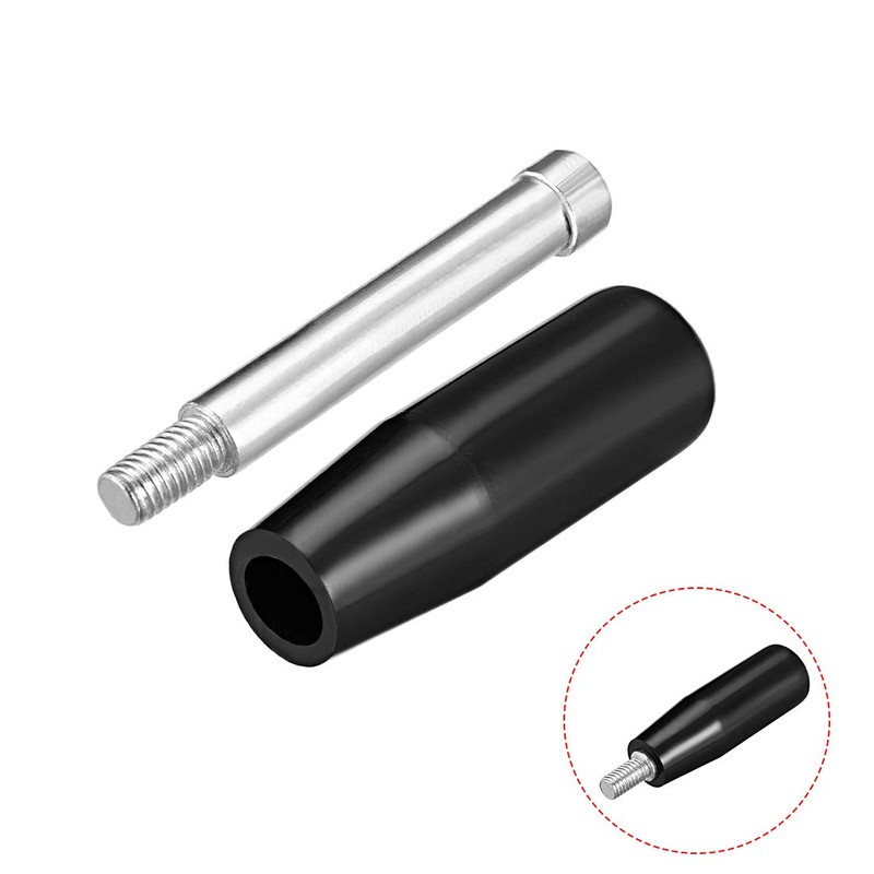 sourcing map Machine Handle with Rotating Hand Wheel M6 Male