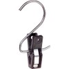 The Great American Hanger Company Chrome Hook with Black Plastic