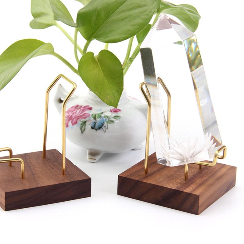 Display Stand for Crystals | Rock Display Stand Brass, Display