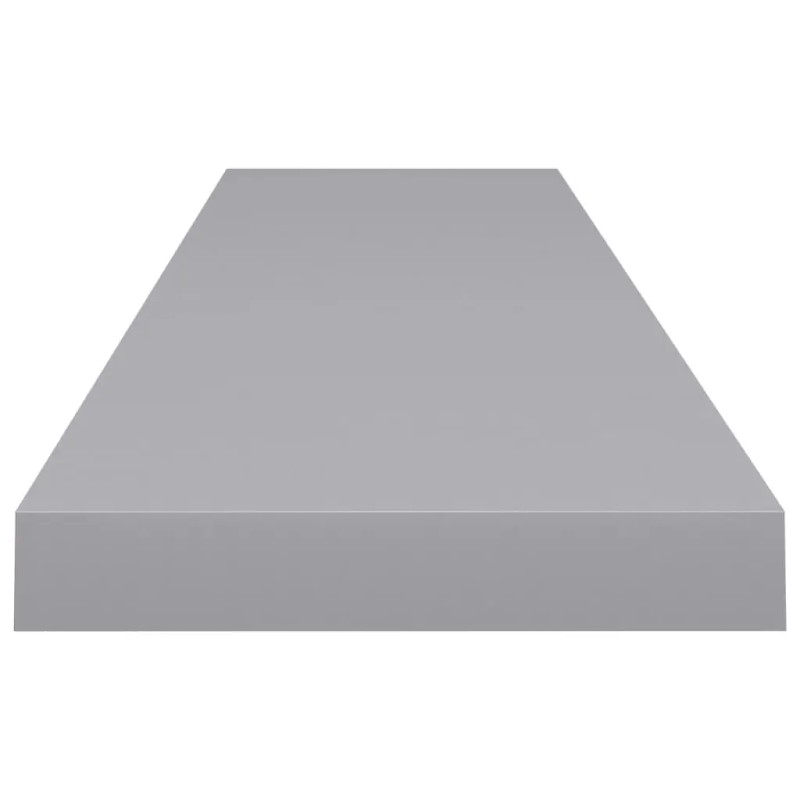 Gray MDF Floating Wall Shelf 47.2\"x9.3\"x1.5\" Stylish Display Standcolor: Grey