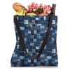 Denim Patchwork Pattern Tote Bag