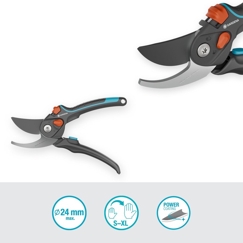 GARDENA PremiumCut Pro Flex Garden Shears Bypass Greenwood 24mm Cutting