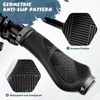 GXCROR Ergonomic Bike Handlebar Grips, Double Lock, Soft Non-Slip Rubber,