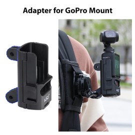 HSU Pocket 3 Cage, Expansion Frame Adapter Mount Protective Bracket Protection Accessories for DJI Osmo Pocket 3, Plastic Frame 1/4 Cold Shoe Action Camera Tripod Mount