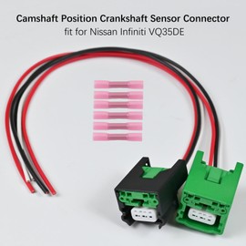 Camshaft Position Crankshaft Sensor Connector Plug Pigtail Harness fit for Nissan Infiniti VQ35DE 3.5L