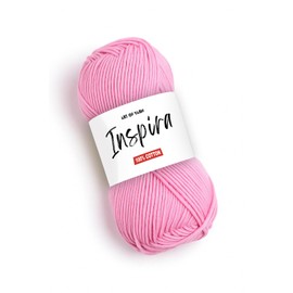 Art of Yarn 100% Cotton Mercerized Yarn Fine, Soft, Fino 2 for Crochet, Knitting, Baby Blankets, and Crafts 50g (1.76 oz), 185 yds, Perfect for Amigurumi Knitting (99230, Inspira-Pack 1)