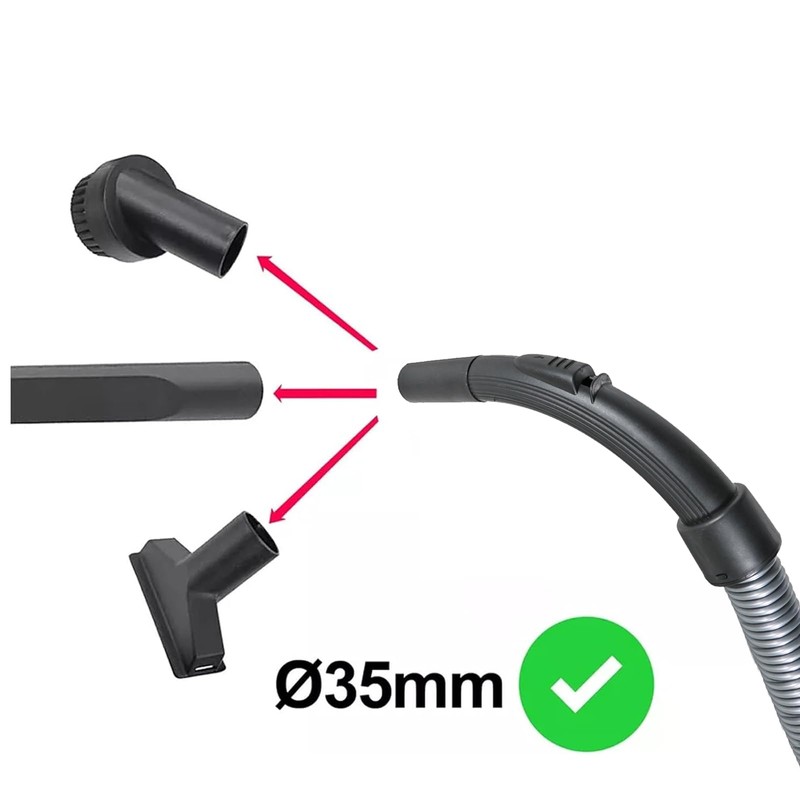 SPARES2GO Schlauch für Bosch BGC05 BGS05 Serie Zylinderstaubsauger (2m)