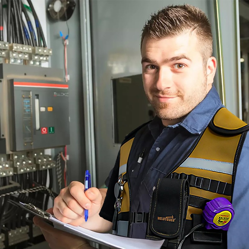 MELOTOUGH Tool Vest for Men Reflective Safety Tool Vest with