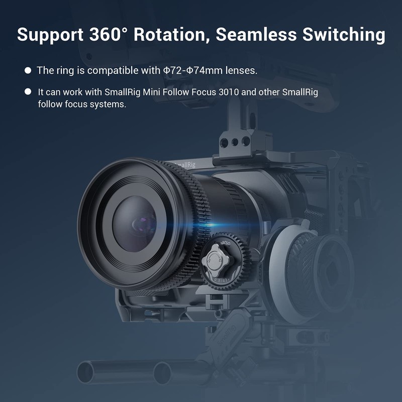 SmallRig Seamless Focus Gear Ring (72mm to 74mm) - 3293