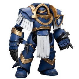 JOYTOY 1/18 Warhammer The Horus Heresy, Ultramarines Cataphractii Terminator Squad Terminator with Lightning Claws, 13 cm Collectible Figure, 15 Years and Up