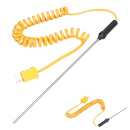 K-Type Thermocouple Sensor, K-Type Thermocouple Temperature Sensor Probes K Type Thermometer, Hand Held Thermometer, Handheld Temperature Sensor, Probe Sensor WRN 02B (3 * 80mm)