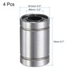 sourcing map 4Pcs LM6UU Linear Bearing 6mm Bore 12mm OD