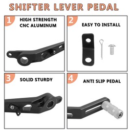 WORLDMOTOP Motorcycle Gear Shifter Shift Lever Pedal Replacement for Honda CB500 Hornet NX500 2023 2024 CB750 2022-2024 CNC Aluminum Gear Shift Lever