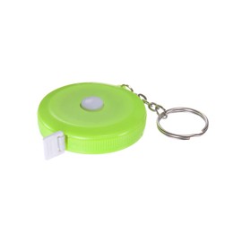 sourcing map Measuring Tape 1.5M/60-inch Retractable Tailors Tape Measure Pocket Size with Key Chain for Body, Fabric, Sewing and Crafts Measurements, Light Green