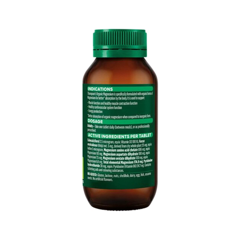 Thompson's Organic Magnesium 50 Tablets