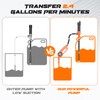 MANPICTE Portable Fuel Transfer Pump, Battery Powered Siphon Pump for