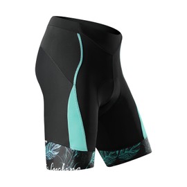 Santic Martha Women’s Padded Cycling Shorts, Cycling Shorts with Seat Padding, blue, xl
