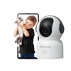 AKINGUAR 2K/3MP WiFi Indoor Surveillance Camera, 5GHz/2.4GHz 355° IP Camera