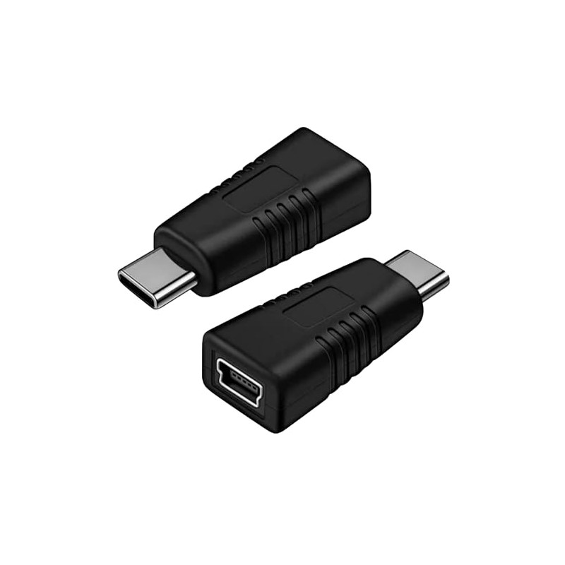 MTUERANC USB C to Mini USB Adapter [2 Pack], Type