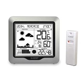 La Crosse Technology - WS6823 Weather Station with Forecast and DCF Signal - Silver