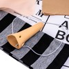4Pcs Adults Costume Accessories Black and Grey Striped Men's Scarf