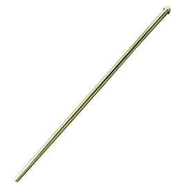 Westbrass D122-03 1/2" x 20" Bullnose Faucet Riser Supply Line, Polished Brass