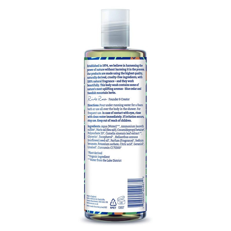 Faith In Nature, Blue Cedar Body Wash, 400 ml