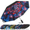 ZUOYOUZ Compact Travel Umbrellas for Rain Windproof, Portable, Automatic, Strong,