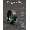 King Will Men Tungsten Wedding Band 8mm Size 9
